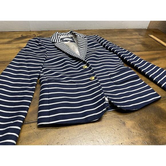 J Crew Schoolboy Blazer in Nautical Stripes Size 4 - Picture 7 of 13